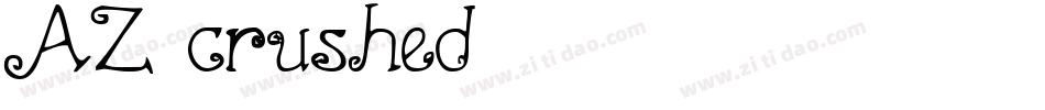 AZ crushed字体转换